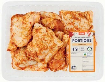 Coles Coles RSPCA Approved Chicken Portions with BBQ Rub offer