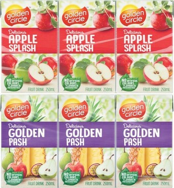 Coles Golden Circle Tetra Drink 6x250mL offer