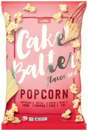 Coles Coles Cake Batter Popcorn 120g offer