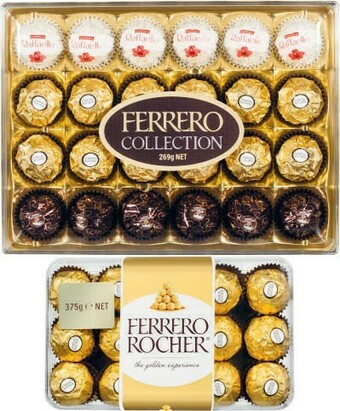 Coles Ferrero Rocher 30 Pack 375g or Collection Chocolate Gift Box 24 Pack 269g offer