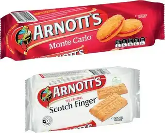 Coles Arnottu2019s Creams or Scotch Finger Biscuits 200g-250g offer