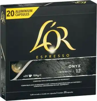 Coles Lu2019OR Nespresso Compatible Coffee Capsules 20 Pack offer