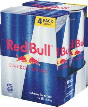 Coles Red Bull Energy Drink 4x250mL offer