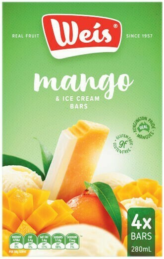 Coles Weis Ice Cream Bars 4 Pack-8 Pack offer