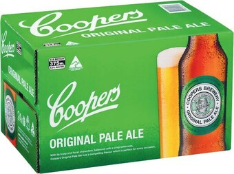 Coles Coopers Original Pale Ale Bottles 24x375mL offer