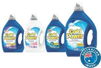 Coles Cold Power Laundry Liquid 1.8 Litre-2 Litre or Powder 2kg offer