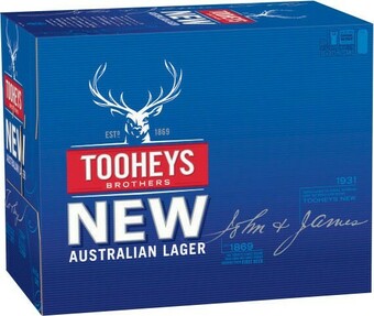 Coles Tooheys New Block Cans 30x375mL offer
