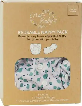 Coles Nat-Baby Reusable Nappy Pack 1 Pack offer