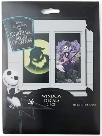 BIG W The nightmare before christmas vinyl window decal 2-piece offer