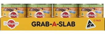 BIG W Pedigree 12-pack dog food can varieties 700g offer