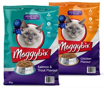 BIG W Moggybix dry cat food varieties 8kg offer