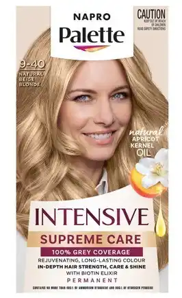 BIG W Napro palette supreme care hair colour 9-40 natural beige blonde offer