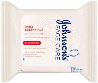 BIG W Johnson's facial cleansing wipes normal skin 25 wipes offer