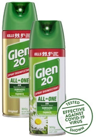BIG W Glen 20 all-in-one disinfectant spray original 300g* offer