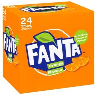 BIG W Fanta cans 375ml 24 pack offer