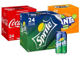 BIG W Coca-cola 24-pack can varieties 375ml offer