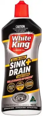 BIG W White king sink & drain sanitiser 750ml offer
