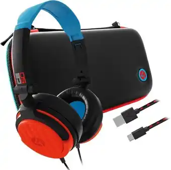 BIG W Nintendo switch 4gamers travel kit - red/blue offer