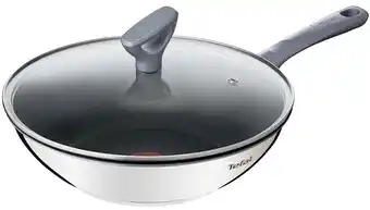 BIG W Tefal daily cook induction non-stick stainless steel wok 28cm + lid offer