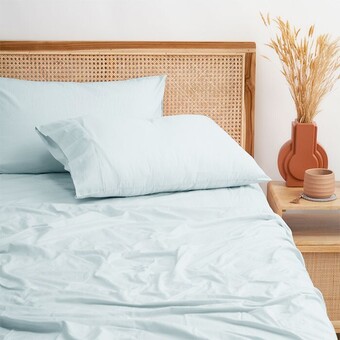 BIG W Tontine vintage wash sheet set - cloud offer