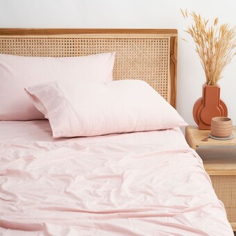BIG W Tontine vintage wash sheet set - rose offer