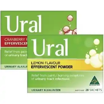 Pharmacist Advice 15% off ural effervescent powder 28 sachets range offer