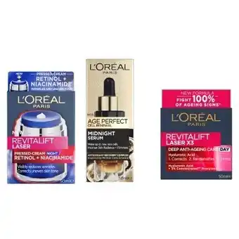 BIG W 1/2 price on selected l'oréal paris skincare offer