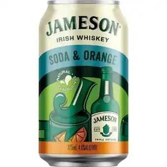 Dan Murphy's Jameson orange & soda 375ml cans offer