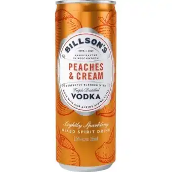 New billson's vodka peaches&cream 355ml