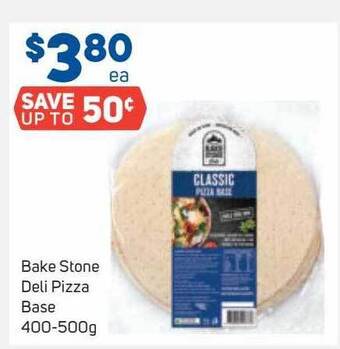 Foodland Bake stone deli pizza base 400-500g offer