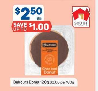 Foodland Balfours donut 120g offer