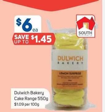 Foodland Dulwich bakery cake range 550g offer