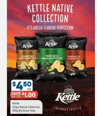 Kettle chips native collection 150g