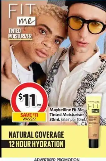 Coles Maybelline fit me tinted moisturiser offer