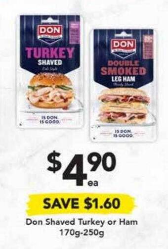Drakes Don shaved turkey or ham offer