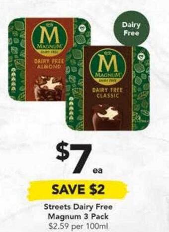 Drakes Streets dairy free magnum 3 pack offer