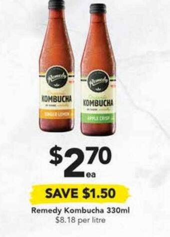 Drakes Remedy kombucha offer
