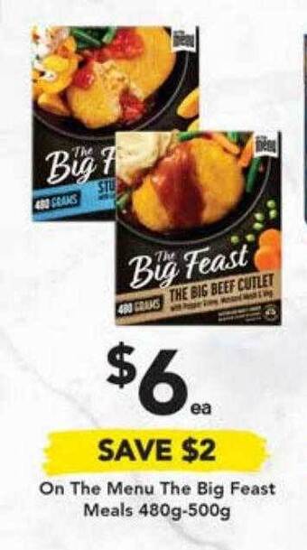 Drakes On the menu the big feast meals offer