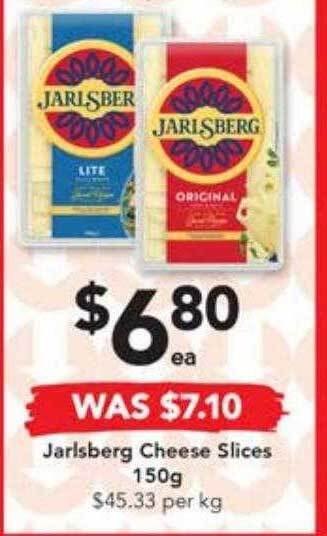 Drakes Jarlsberg cheese slices offer