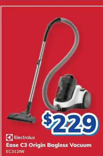 Bi-Rite Electrolux ease c3 origin bagless vacuum ec312iw offer