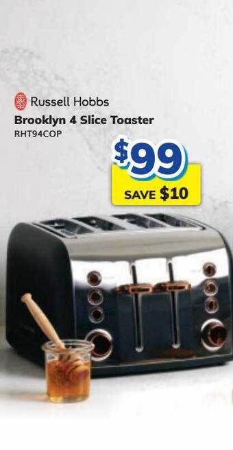 Bi-Rite Russell hobbs brooklyn 4 slice toaster rht94cop offer