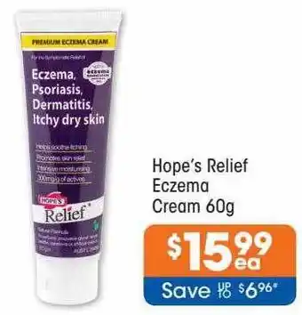 Hope's relief eczema cream