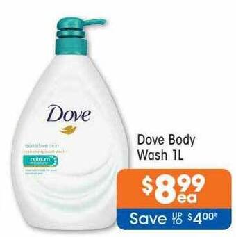 Dove body wash