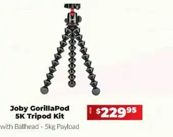 Camera House Joby gorillapod 5k tripod kit offer