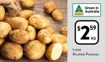 Foodworks Loose brushed potatoes offer