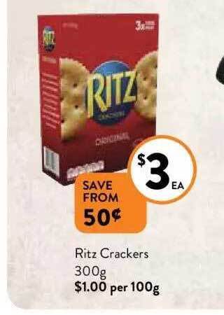 Foodworks Ritz crackers offer