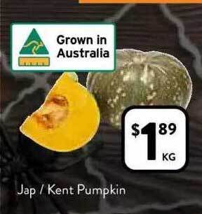 Foodworks Jap or kent pumpkin offer