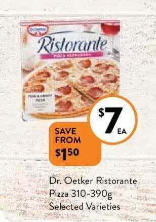 Foodworks Dr. oetker ristorante pizza offer