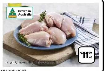 Foodworks Fresh chicken thigh fillets offer