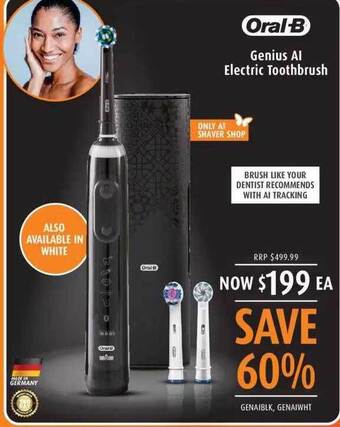 Shaver Shop Oral-b genius al electric toothbrush offer